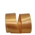 Reliant Ribbon 2.25 in. 50 Yards Double Face Satin Allure Ribbon, Old Gold 5000-928-16K